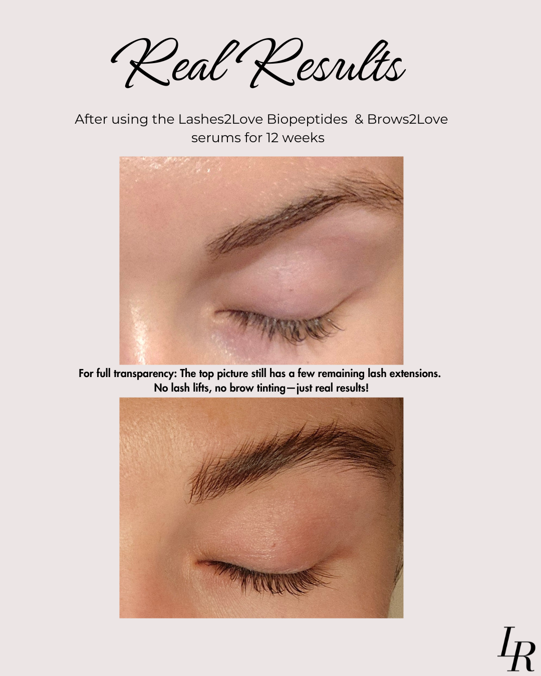 results of lash and eyebrow serum 